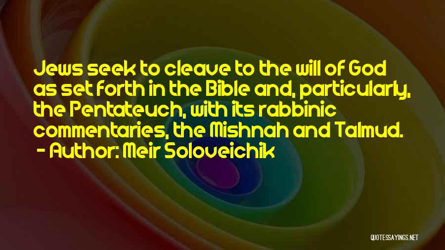 Pentateuch Quotes By Meir Soloveichik