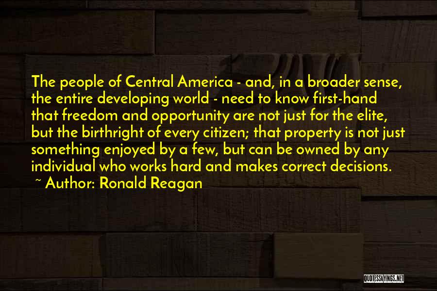 People Are Not Property Quotes By Ronald Reagan