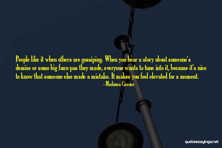 People Gossiping Quotes By Madonna Ciccone People Gossiping Quotes By Madonna Ciccone