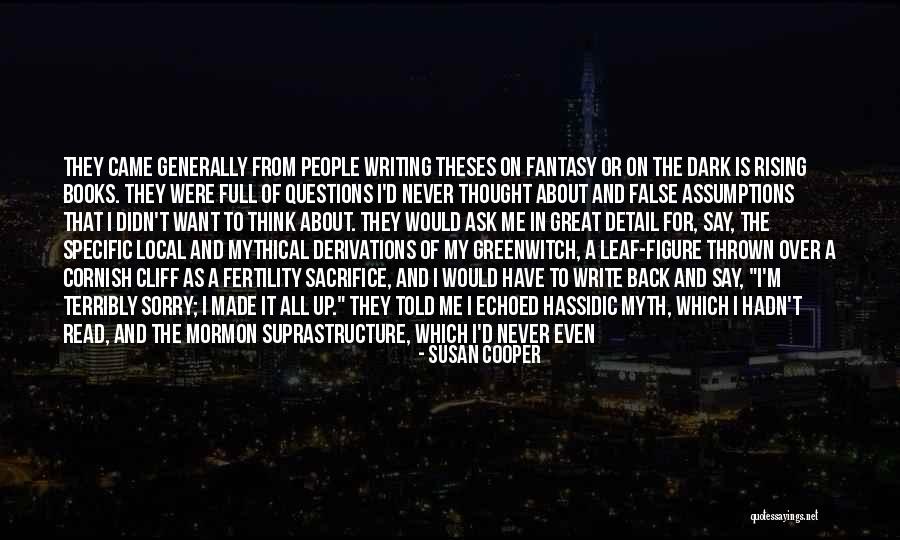 People Sacrifice Quotes By Susan Cooper People Sacrifice Quotes By Susan Cooper
