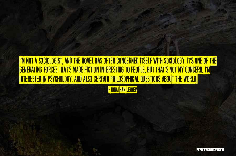 People Should Have An Concern Quotes By Jonathan Lethem People Should Have An Concern Quotes By Jonathan Lethem