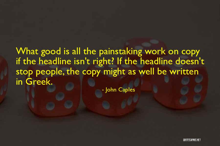 People Who Copy You Quotes By John Caples People Who Copy You Quotes By John Caples