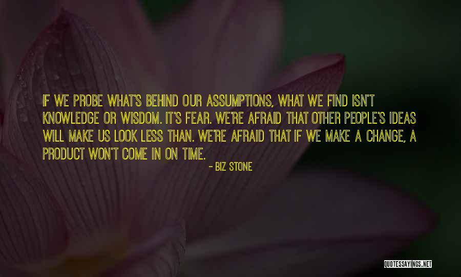 People Who Make Assumptions Quotes By Biz Stone