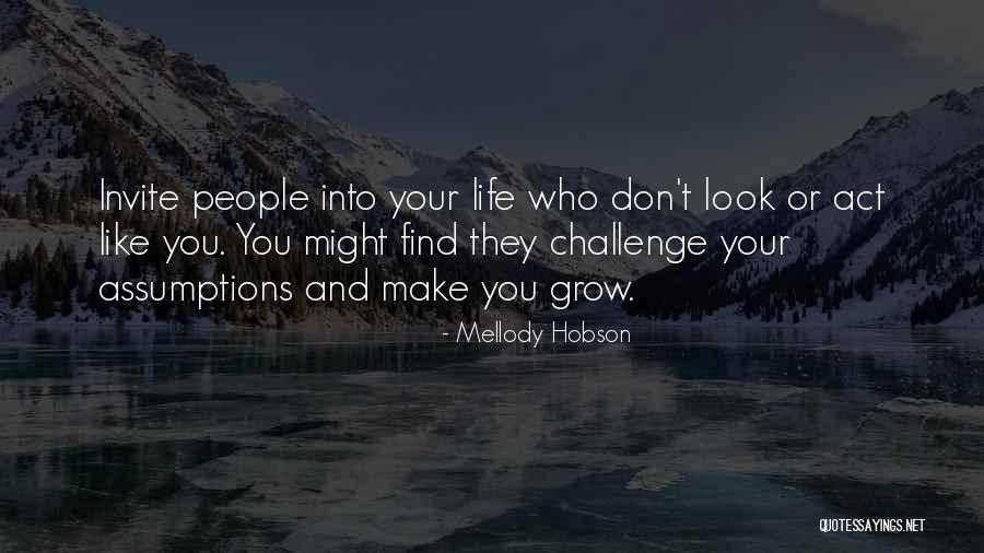 People Who Make Assumptions Quotes By Mellody Hobson