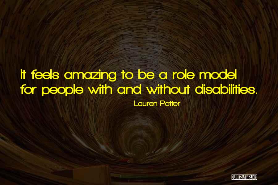 People With Disabilities Quotes By Lauren Potter