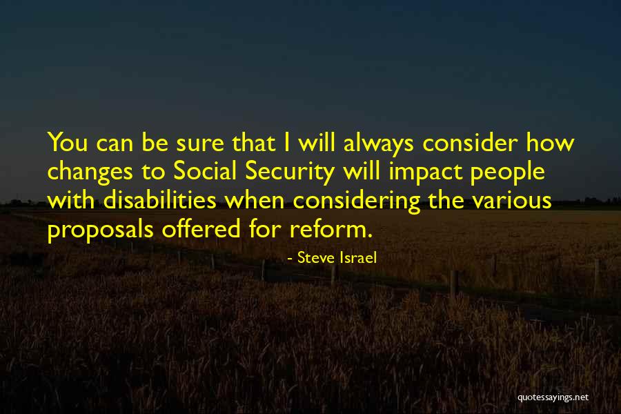 People With Disabilities Quotes By Steve Israel People With Disabilities Quotes By Steve Israel