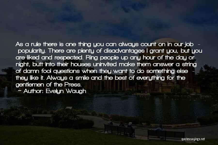 People You Can Count On Quotes By Evelyn Waugh