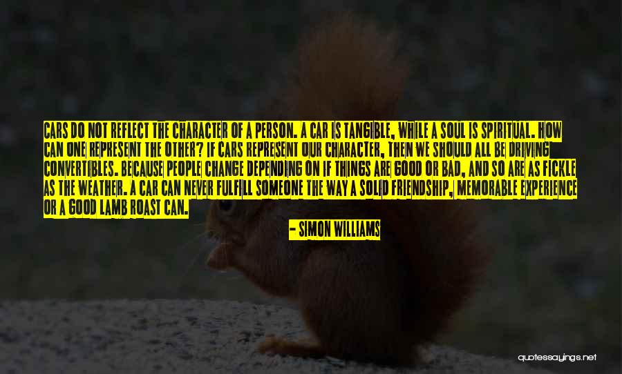 People's Bad Character Quotes By Simon Williams