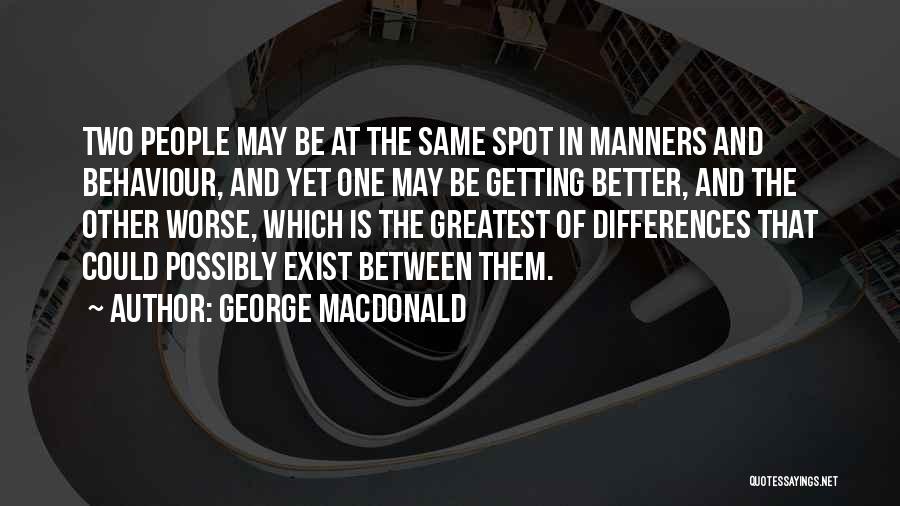 People's Behaviour Quotes By George MacDonald