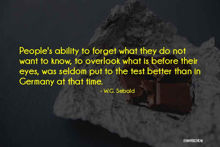 People's Eyes Quotes By W.G. Sebald People's Eyes Quotes By W.G. Sebald