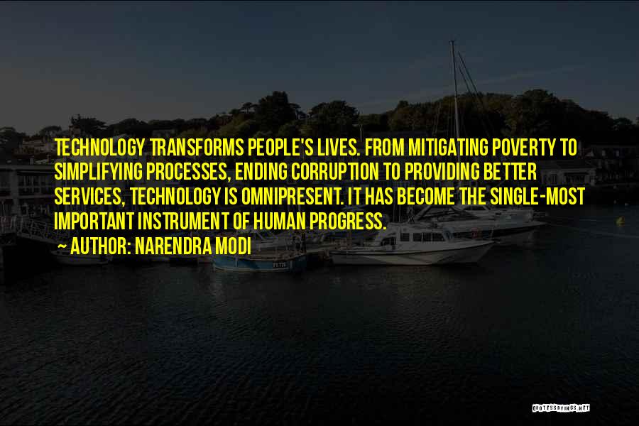 People's Lives Quotes By Narendra Modi
