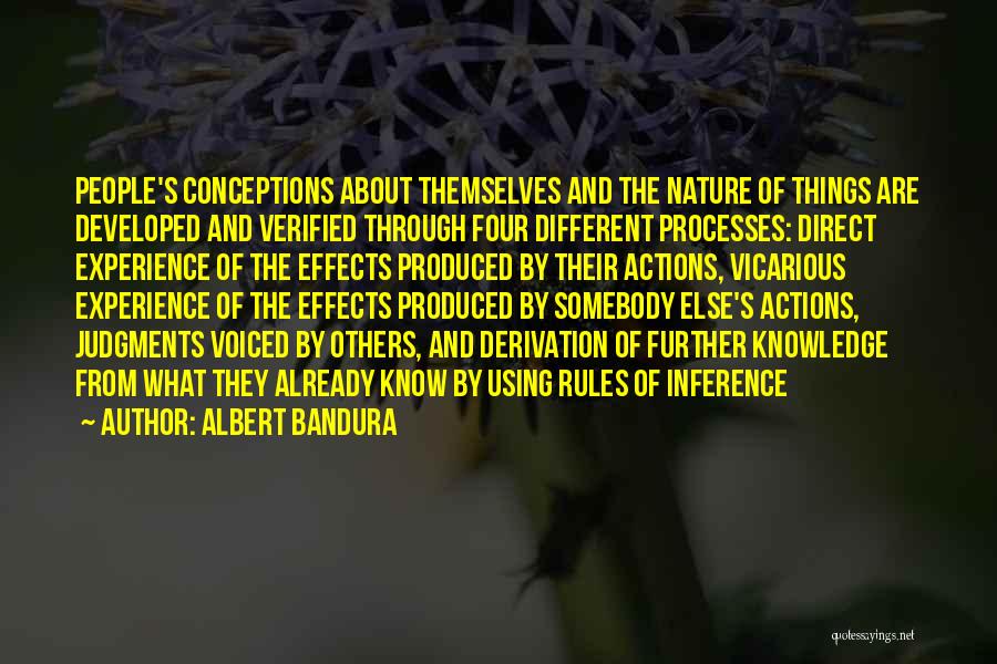 People's Nature Quotes By Albert Bandura