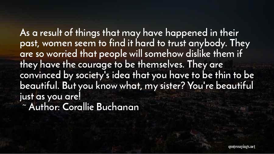People's Past Quotes By Corallie Buchanan