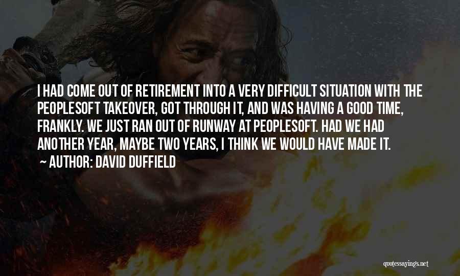 Peoplesoft Quotes By David Duffield