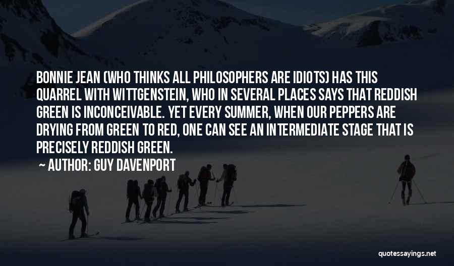 Peppers Quotes By Guy Davenport