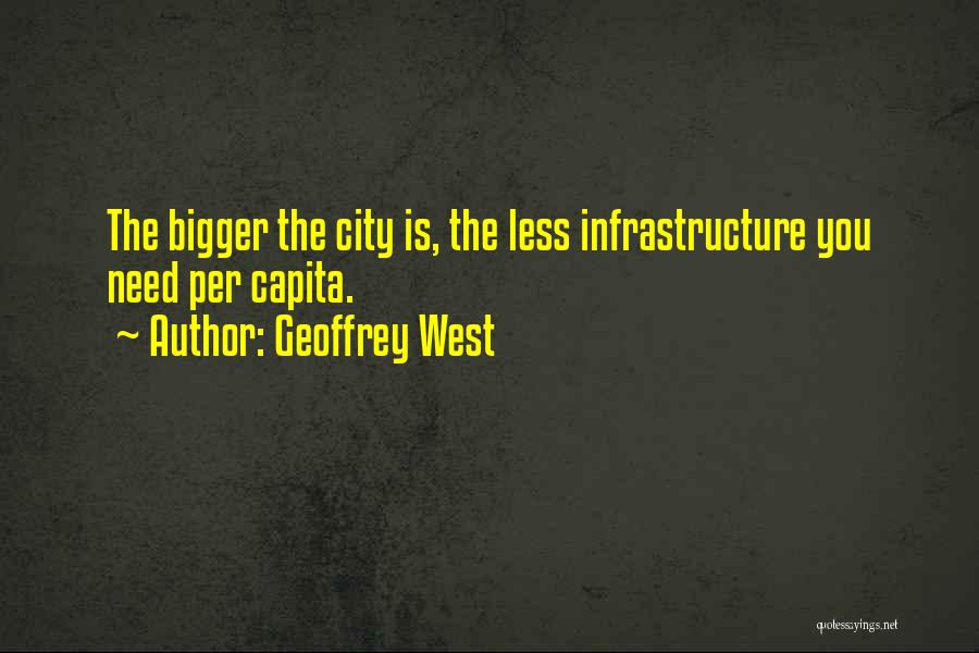 Per Capita Quotes By Geoffrey West