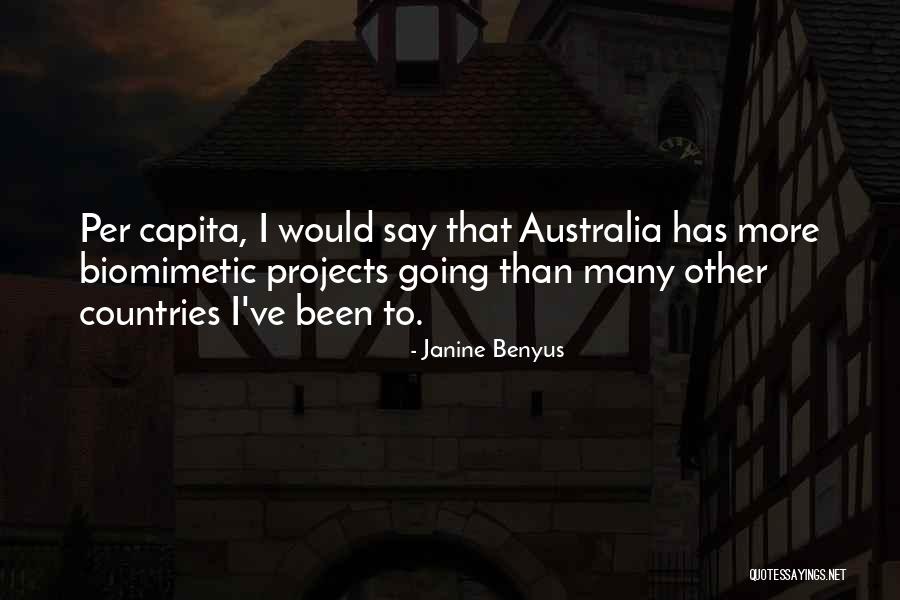 Per Capita Quotes By Janine Benyus Per Capita Quotes By Janine Benyus