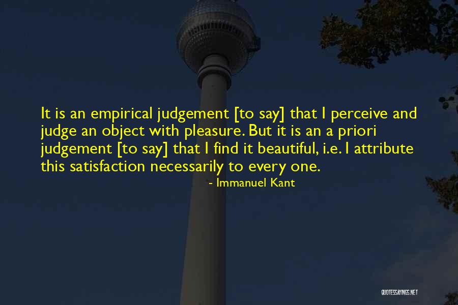 Perceive Beauty Quotes By Immanuel Kant