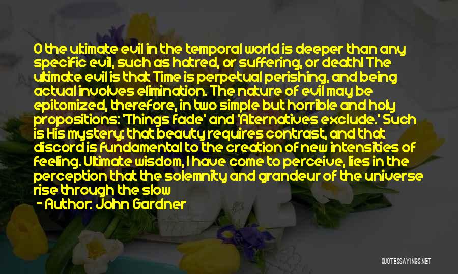 Perceive Beauty Quotes By John Gardner