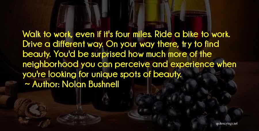 Perceive Beauty Quotes By Nolan Bushnell