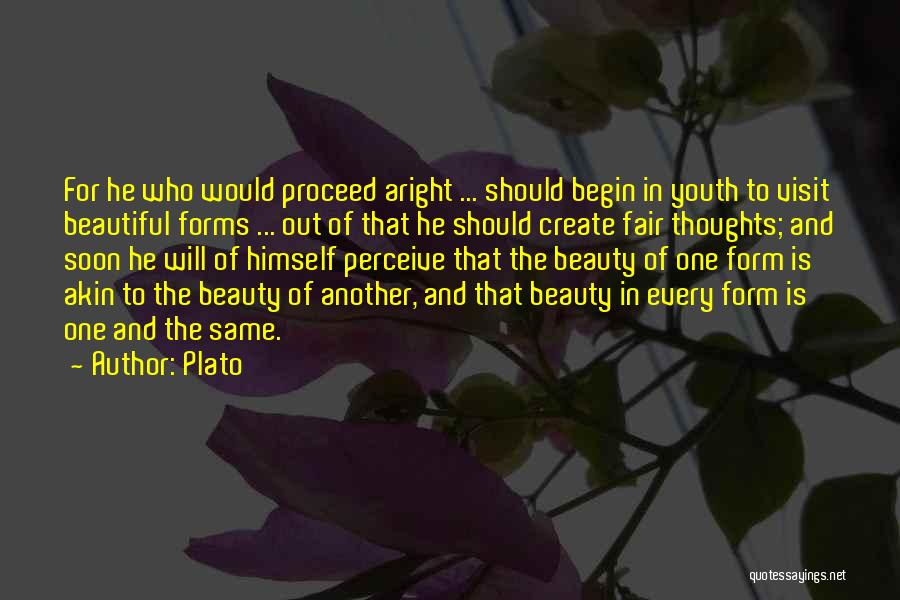 Perceive Beauty Quotes By Plato