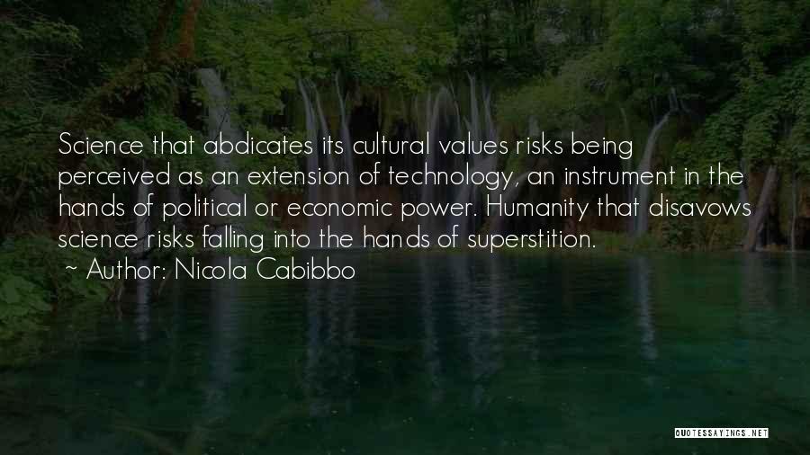 Perceived Power Quotes By Nicola Cabibbo
