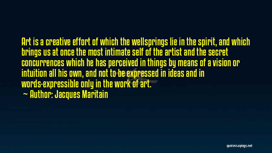 Perceived Self Quotes By Jacques Maritain