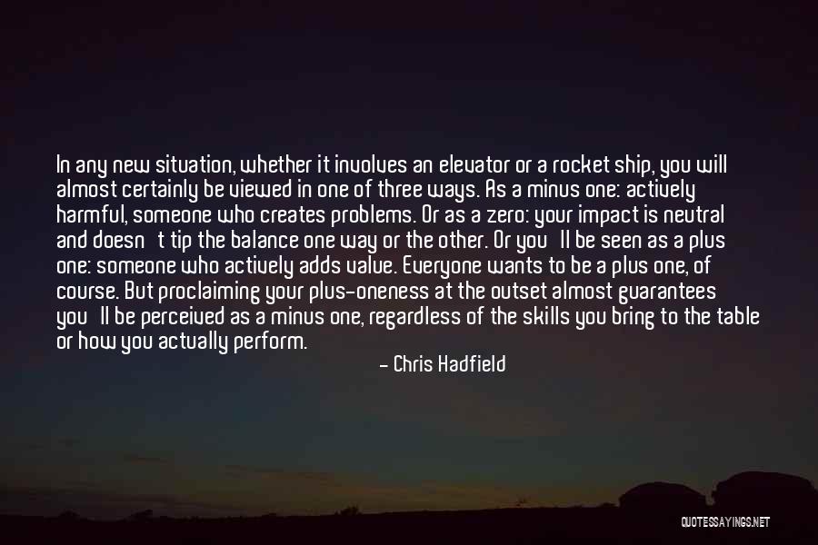 Perceived Value Quotes By Chris Hadfield