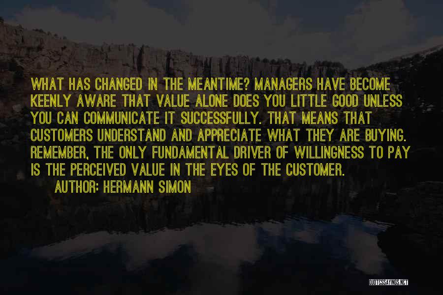Perceived Value Quotes By Hermann Simon