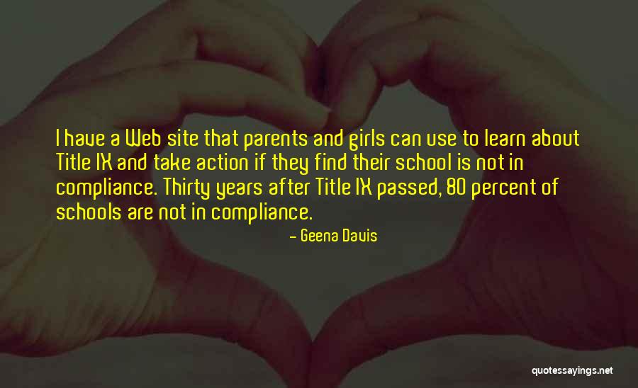 Percent Quotes By Geena Davis