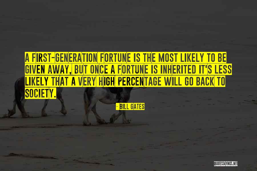 Percentage Quotes By Bill Gates