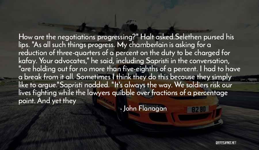 Percentage Quotes By John Flanagan