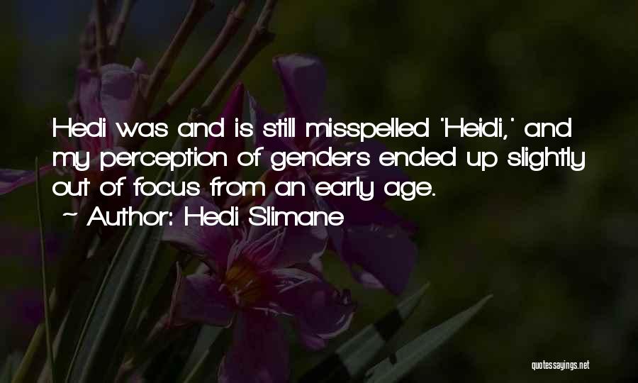 Perception And Quotes By Hedi Slimane