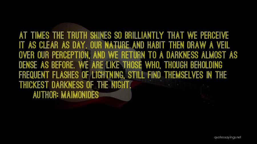 Perception And Truth Quotes By Maimonides