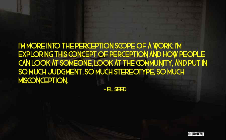 Perception At Work Quotes By EL Seed