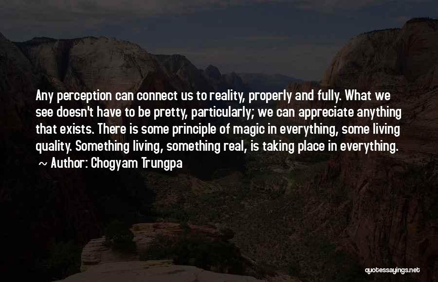 Perception Is Reality Quotes By Chogyam Trungpa