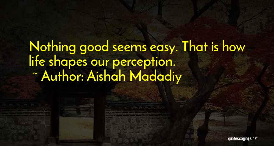Perception Life Quotes By Aishah Madadiy