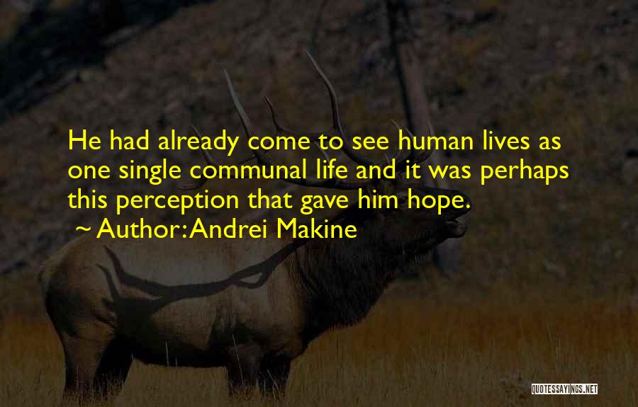 Perception Life Quotes By Andrei Makine
