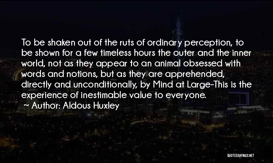 Perception Of Art Quotes By Aldous Huxley