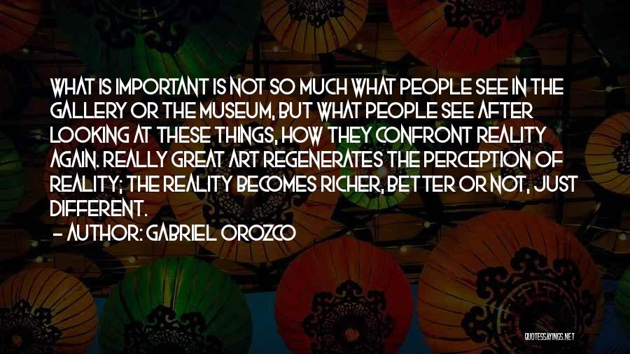 Perception Of Art Quotes By Gabriel Orozco