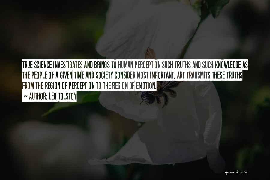 Perception Of Art Quotes By Leo Tolstoy