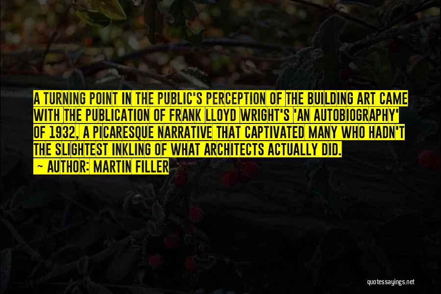 Perception Of Art Quotes By Martin Filler