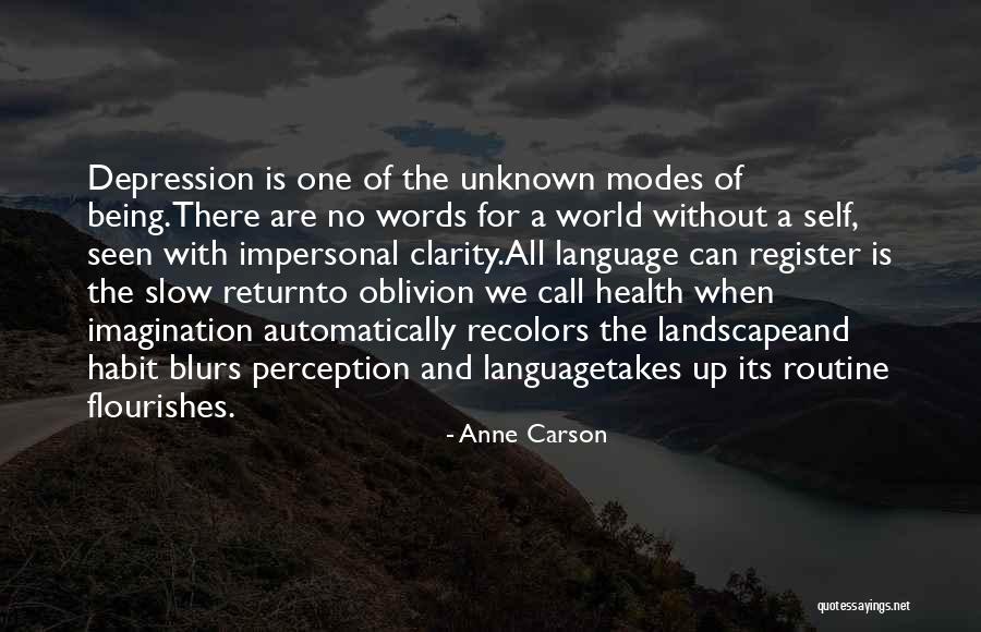 Perception Of Self Quotes By Anne Carson Perception Of Self Quotes By Anne Carson