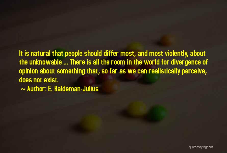 Perception Of The World Quotes By E. Haldeman-Julius