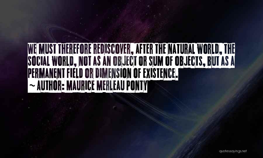 Perception Of The World Quotes By Maurice Merleau Ponty