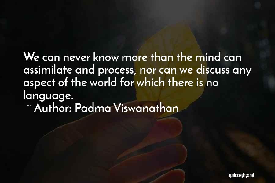 Perception Of The World Quotes By Padma Viswanathan