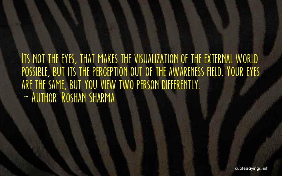 Perception Of The World Quotes By Roshan Sharma