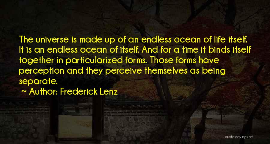 Perception Of Time Quotes By Frederick Lenz