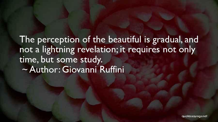Perception Of Time Quotes By Giovanni Ruffini