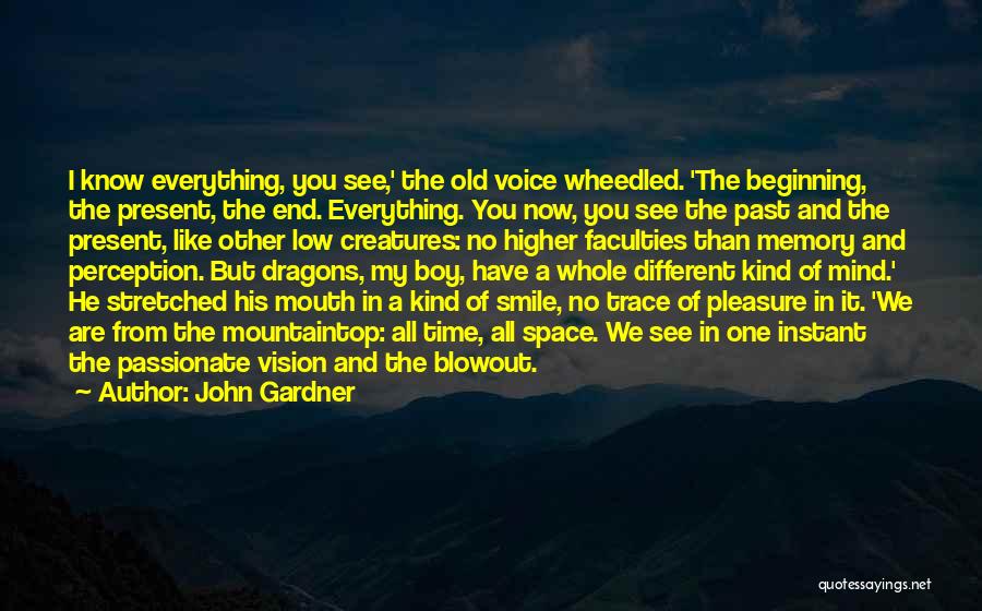 Perception Of Time Quotes By John Gardner